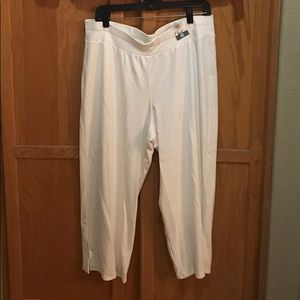 Cacique Lane Bryant white sweatpants NWT 14/16